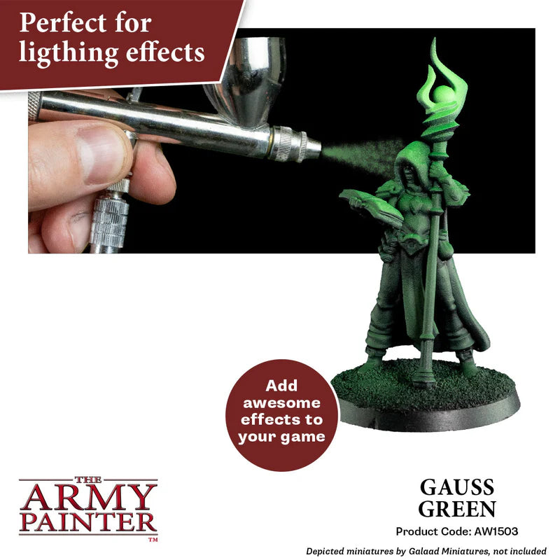 Gauss Green Warpaints Air - idealna do efektów świetlnych i OSL na figurkach - The Army Painter
