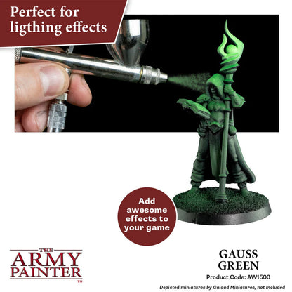 Gauss Green Warpaints Air - idealna do efektów świetlnych i OSL na figurkach - The Army Painter
