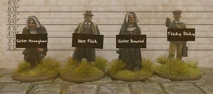 Operation Sea Lion: Enemy Agents – pomalowane figurki agentów wroga, Bolt Action 28mm Warlord Games
