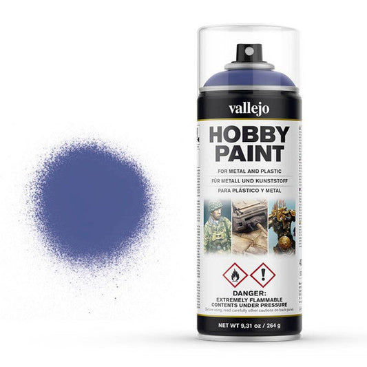 `Vallejo Hobby Paint Alien Purple 28.025 - nasycona niebiesko-fioletowa farba w sprayu 400ml do malowania figurek i modeli z plastiku i metalu - Vallejo`