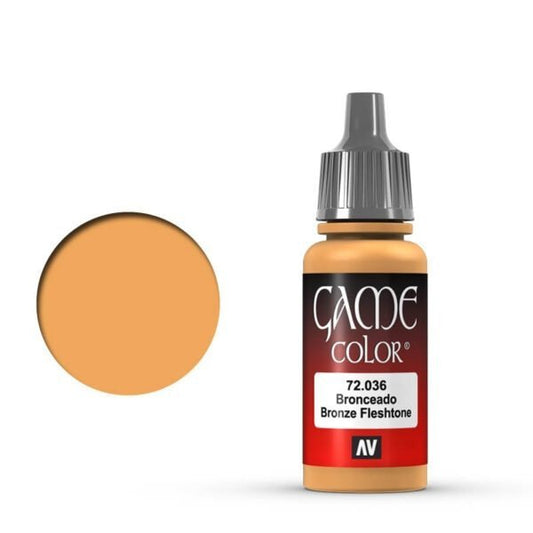 Vallejo Game Color Bronze Fleshtone 72.036 - brązowozłota farba akrylowa 17ml do malowania karnacji figurek fantasy - Vallejo