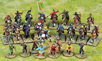 Saracen Starter Warband SAGA Gripping Beast CCSB03 – 25 metalowych figurek jeźdźców i piechoty 28mm
