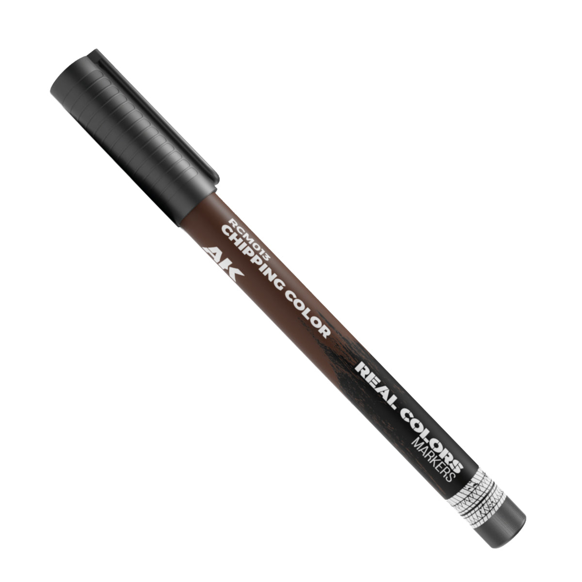 Chipping Color RCM013 AK Interactive Real Colors Marker - ciemny czekoladowo-brązowy marker akrylowy do efektów odprysków farby na modelach - AK Interactive
