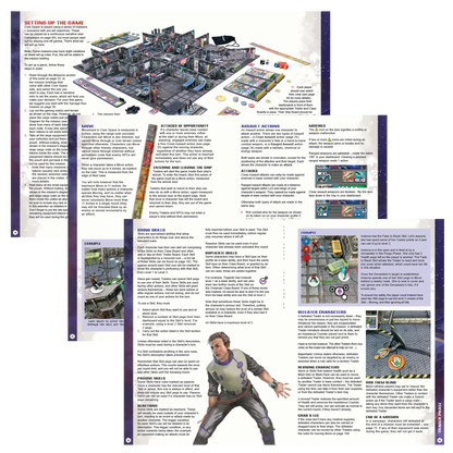 Core Space Deluxe Rulebook – strony wnętrza: zasady gry, misje i kampanie | Battle Systems
