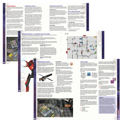 Core Space Deluxe Rulebook – strony wnętrza: kampanie i zaawansowane zasady | Battle Systems