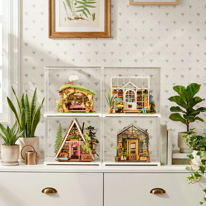 Leśna Chatka Fluffy Grove Rolife DG184 – pudełko zestawu DIY Miniature House: 229 el., LED, 14+, poziom Intermediate