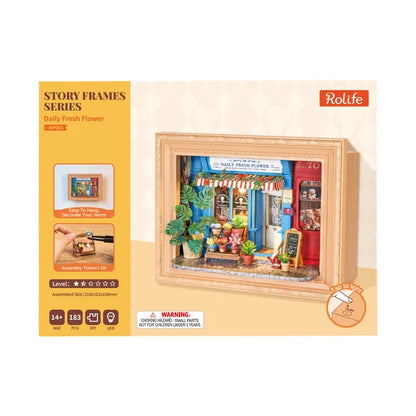 Kwiaciarnia Daily Fresh Flower Rolife DP003 – składanie miniaturowych elementów modelu rękami