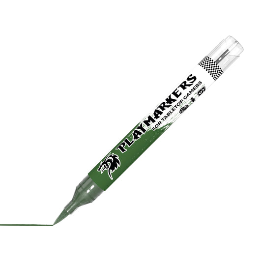 Dark Green AKM013 AK Interactive Playmarker marker ukośnie z końcówką pędzelkową - ciemny zielony marker akrylowy do figurek Warhammer i gier tabletop - AK Interactive
