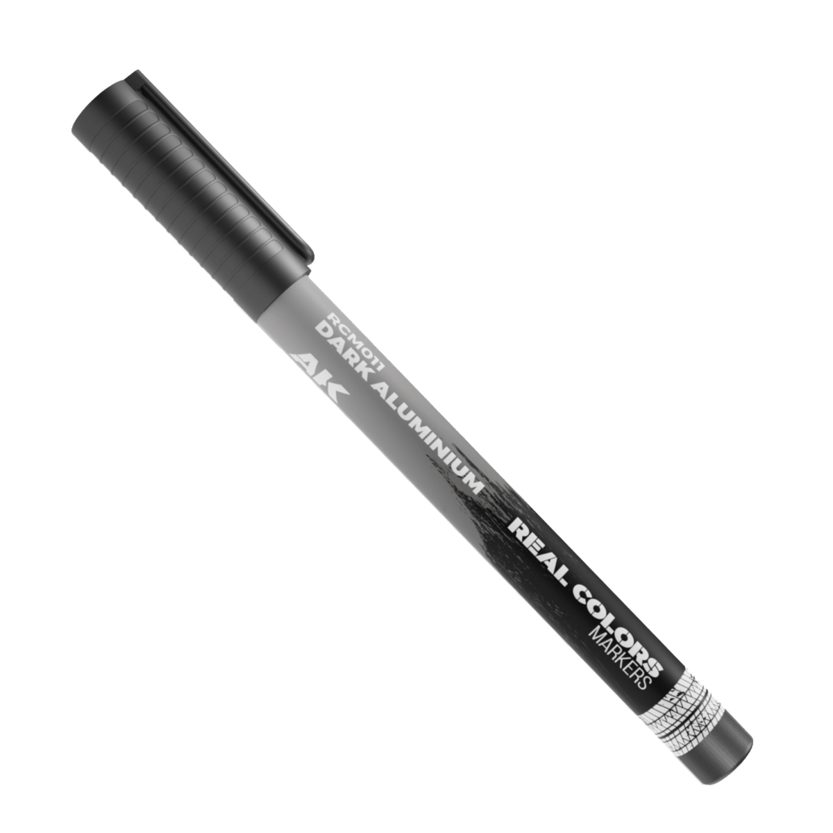 Dark Aluminium RCM011 AK Interactive Real Colors Marker - ciemny metaliczny szary marker akrylowy do modeli i figurek - AK Interactive
