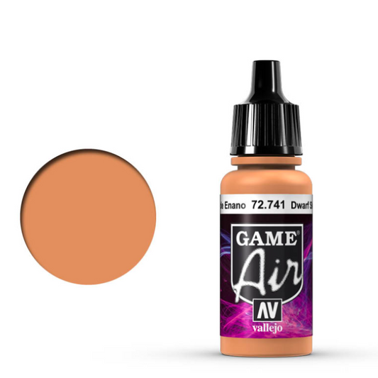 Vallejo Game Air Dwarf Skin 72.741 - ciepła brązowo-pomarańczowa farba akrylowa 17ml do aerografu do malowania karnacji krasnoludów i figurek fantasy - Vallejo