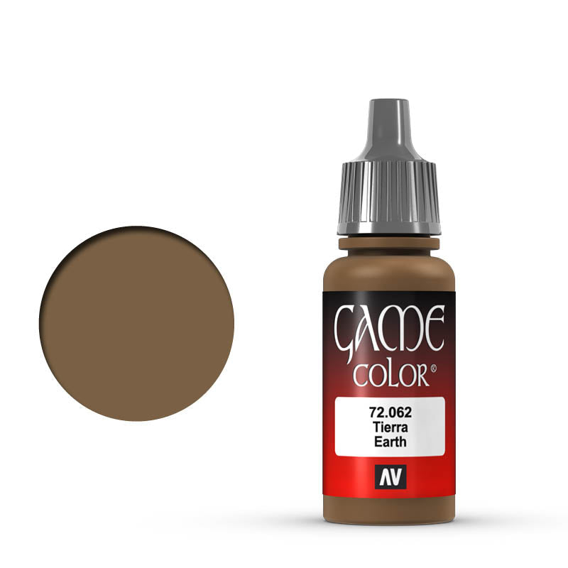 Vallejo Game Color Earth 72.062 - ciepłobrązowa farba akrylowa 17ml do malowania ziemi i figurek fantasy - Vallejo