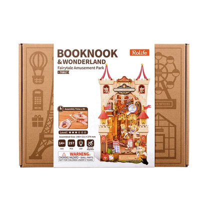 Fairytale Amusement Park Book Nook DIY Rolife TGB17 – pudełko zestawu z informacjami o produkcie