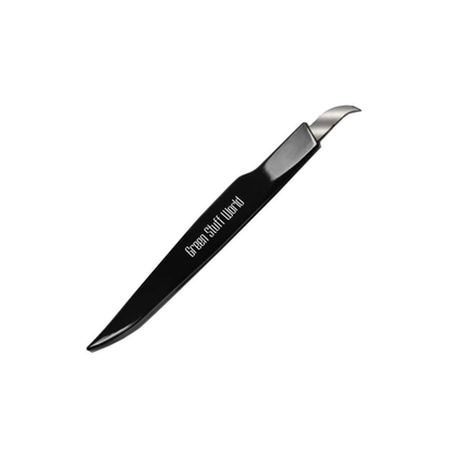 Hobby Line Engraver - czarny grawer GSW z zakrzywionym ostrzem, widok z boku na białym tle | Green Stuff World
