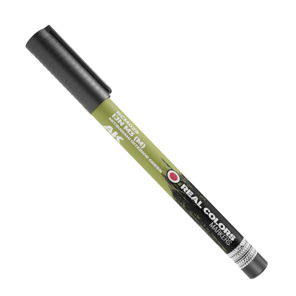 IJN M3 M Mitsubishi Interior Green RCM029 AK Interactive Real Colors Marker końcówka i próbka koloru - oliwkowa zieleń marker akrylowy - AK Interactive
