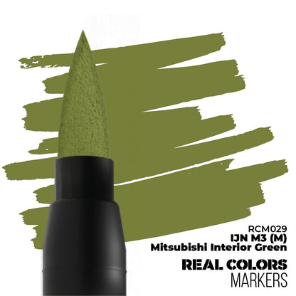 IJN M3 M Mitsubishi Interior Green RCM029 AK Interactive Real Colors Marker - oliwkowy zielony marker akrylowy do wnętrz japońskich samolotów - AK Interactive
