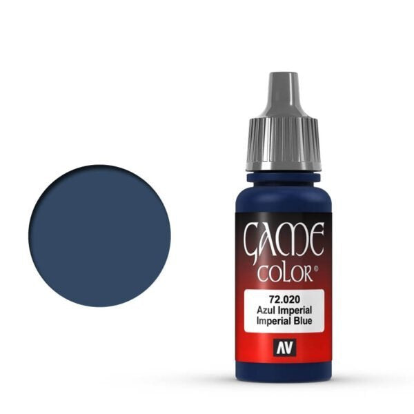 Vallejo Game Color Imperial Blue 72.020 - głęboka granatowa farba akrylowa 17ml do malowania figurek fantasy - Vallejo
