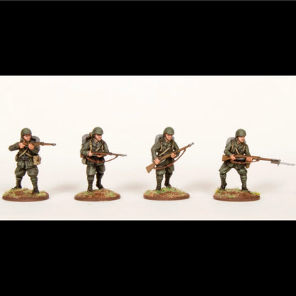 Italian Infantry Bolt Action Wargames Atlantic – 4 figurki z karabinami Carcano, plastik 28mm
