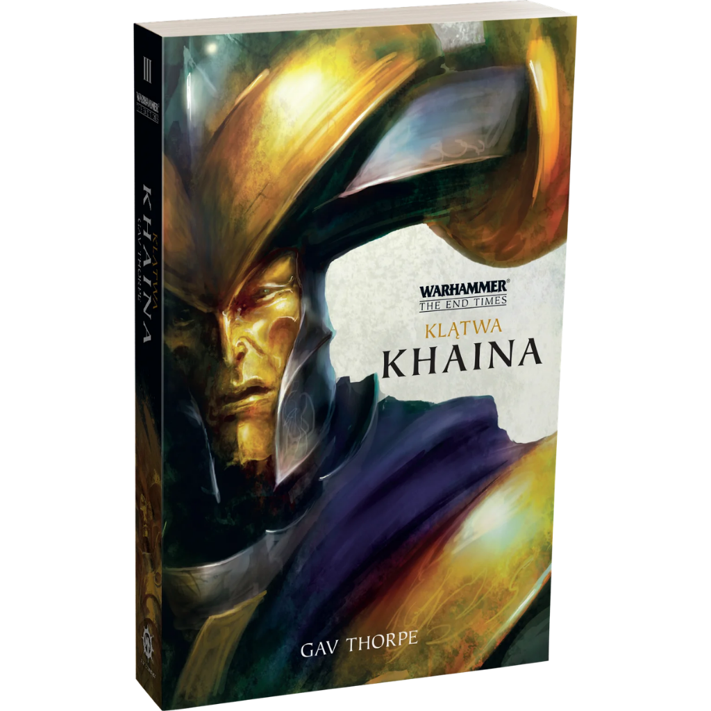 Klątwa Khaina – okładka 3D powieści Warhammer The End Times, Gav Thorpe, Koniec Czasów Tom III, miękka oprawa

