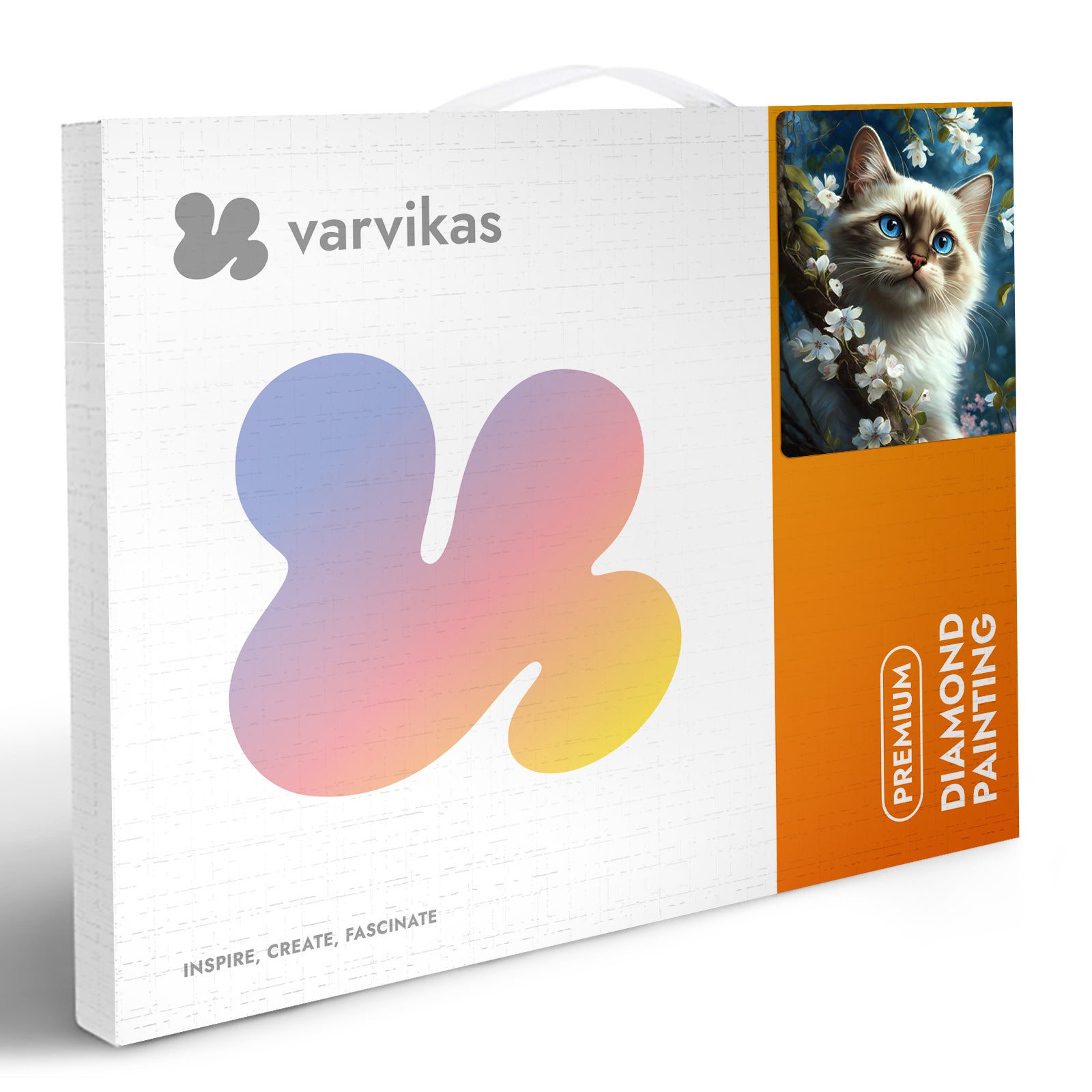 Mozaika diamentowa 5D Kocia Harmonia Värvikas LG338e – pudełko zestawu premium diamond painting
