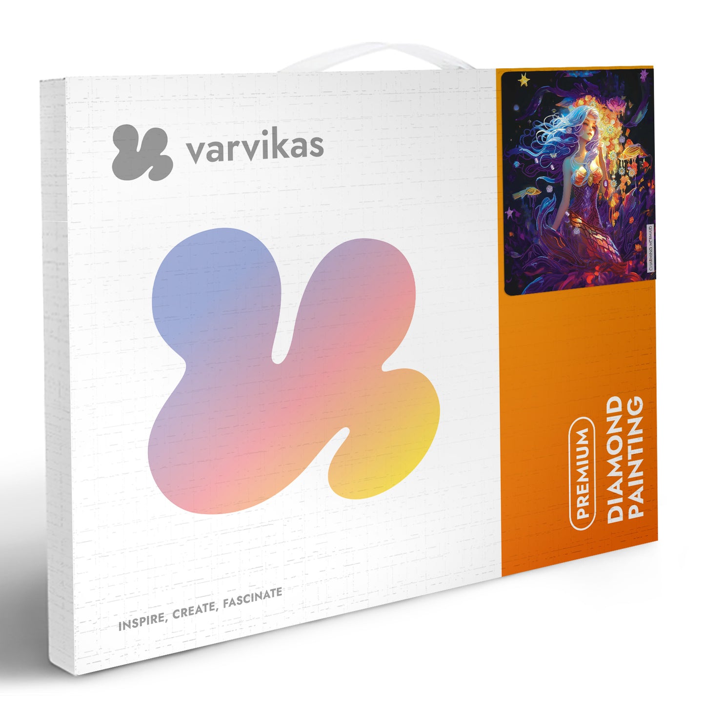 Mozaika diamentowa 5D Urocza Syrenka Värvikas LGPS006e – pudełko zestawu premium diamond painting
