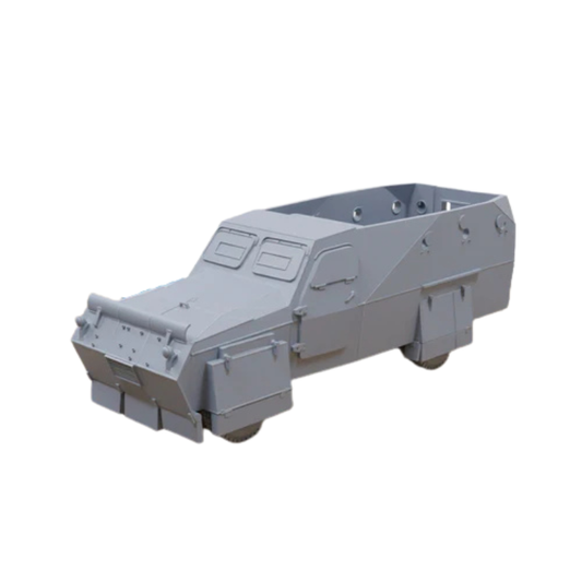 Land Cruiser BTR – model pojazdu bojowego 4x4 z montażem BTR w skali 28mm, żywica, druk 3D, Patrick Miniatures
