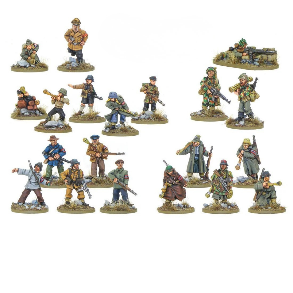 Last Levy Obrona Berlina – 20 metalowych figurek Volksturm i Hitlerjugend 28mm, Bolt Action Warlord Games WGB-WM-03
