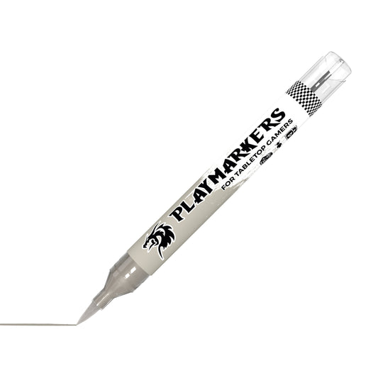 Light Grey AKM005 AK Interactive Playmarker marker ukośnie z końcówką pędzelkową - jasnoszary marker akrylowy do figurek Warhammer i gier tabletop - AK Interactive
