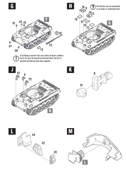 Instrukcja montażu M18 Hellcat strona 4 - kadłub i włazy