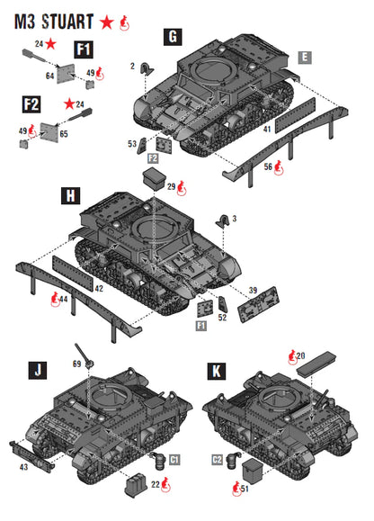 Instrukcja montażu M3 Stuart strona 2 - opcje wyposażenia