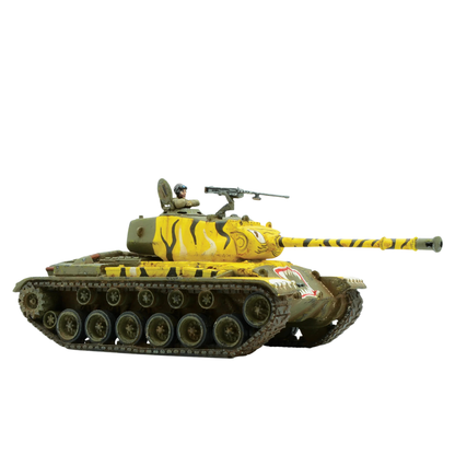 M46 Patton – amerykański czołg ciężki 28mm, widok z przodu i lewej strony, Bolt Action Warlord Games 405108004
