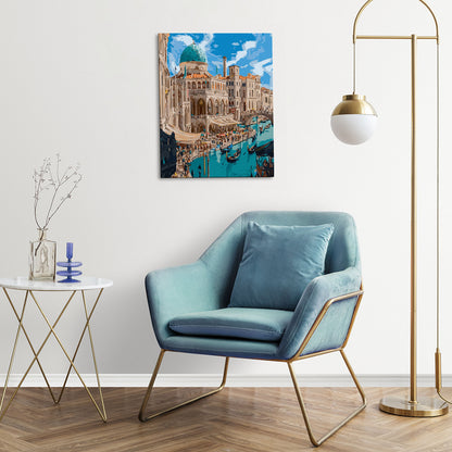 Ponadczasowa Wenecja MG2522e - obraz malowanie po numerach 40x50 cm powieszony na ścianie w salonie - Värvikas Premium
