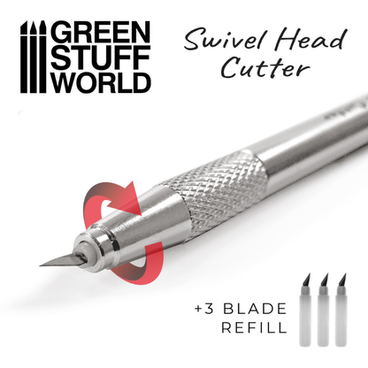 Swivel Head Cutter - Green Stuff World - nóż z 3 zapasowymi ostrzami