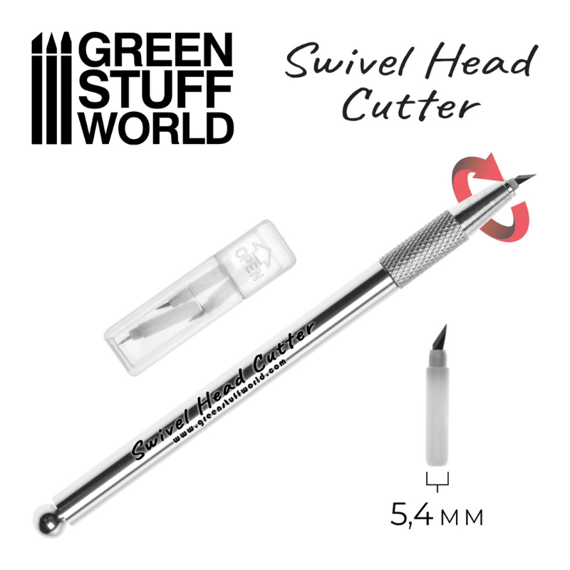 Swivel Head Cutter - Green Stuff World - nóż z osłonką i wymiarami ostrza 5,4mm