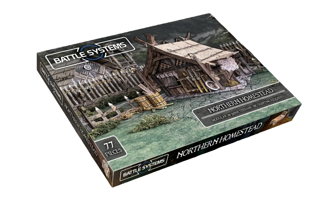 Northern Homestead BSTFWE019 28-35mm Battle Systems - pudełko zestawu widok izometryczny
