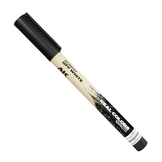 Off White RCM002 AK Interactive Real Colors Marker - złamana biel marker akrylowy do modeli i figurek - AK Interactive
