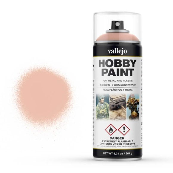 `Vallejo Hobby Paint Pale Flesh 28.024 - jasna różowo-beżowa farba w sprayu 400ml do malowania karnacji figurek i modeli z plastiku i metalu - Vallejo`