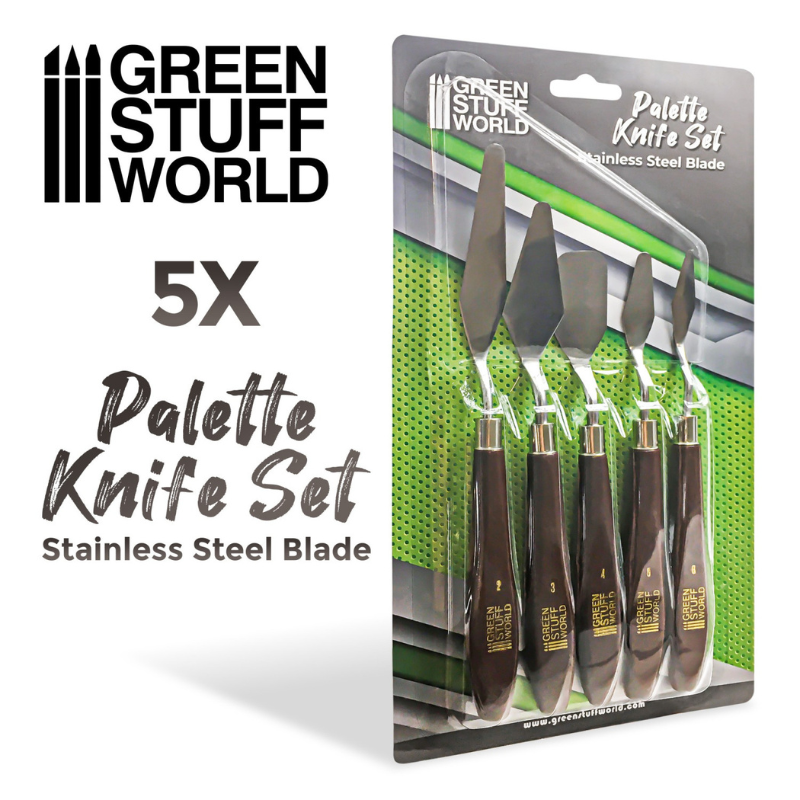 Palette Knife Set - Modeling Spatulas Tools - Green Stuff World - 5 sztuk