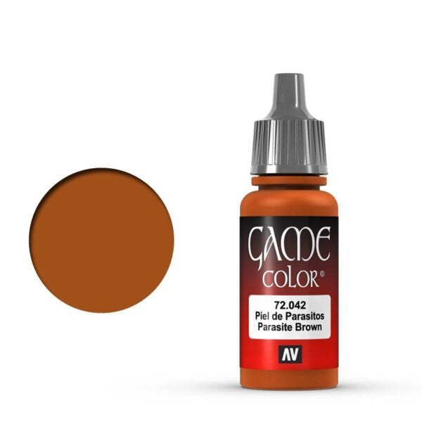 Vallejo Game Color Parasite Brown 72.042 - ciemnordzawobrązowa farba akrylowa 17ml do malowania figurek fantasy - Vallejo
