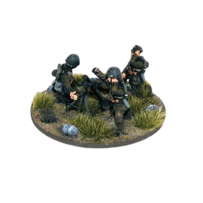 Polish Army Medium Mortar Team – polska obsługa moździerza średniego 81mm, 3 figurki metalowe 28mm, Bolt Action Warlord Games
