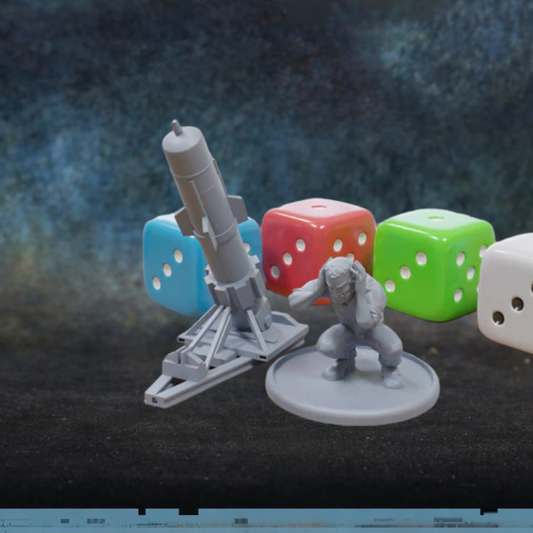 Rebels Hell Cannon 2 – figurka rebelianta z wyrzutnią rakietową Hell Cannon w skali 28mm, żywica, druk 3D, Patrick Miniatures
