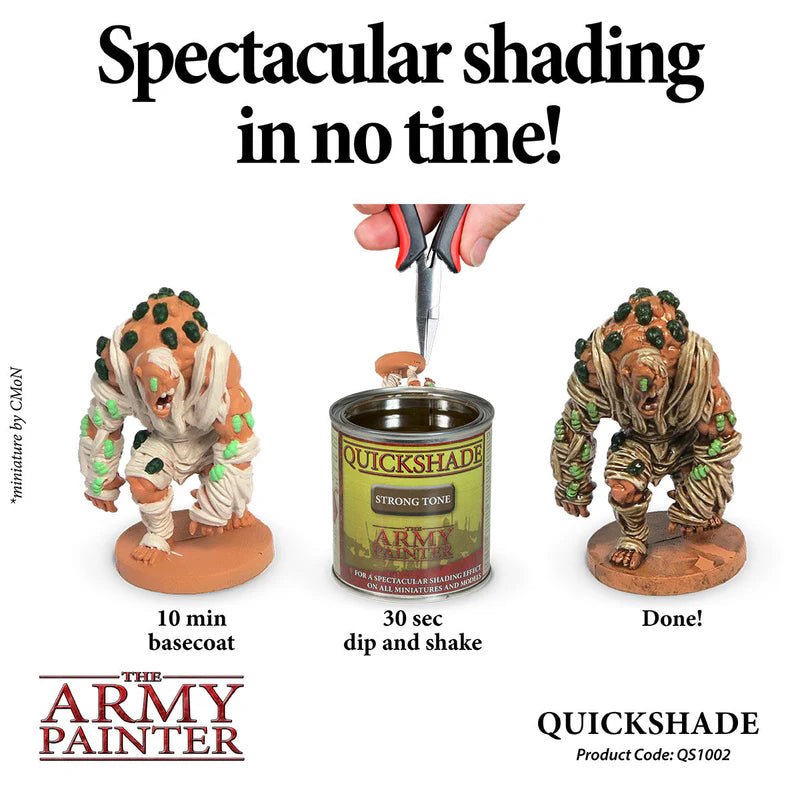 Quickshade Strong Tone - spectacular shading in no time: 10 min basecoat, 30 sec dip and shake, done!
