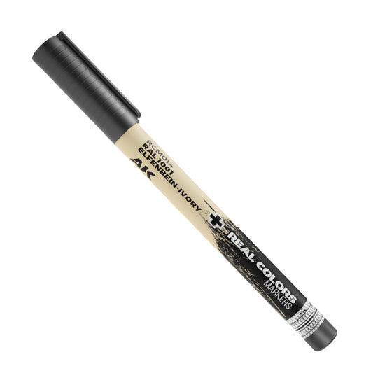 RAL 1001 Elfenbein-Ivory RCM014 AK Interactive Real Colors Marker - kremowo-kościany marker akrylowy do modeli i figurek - AK Interactive
