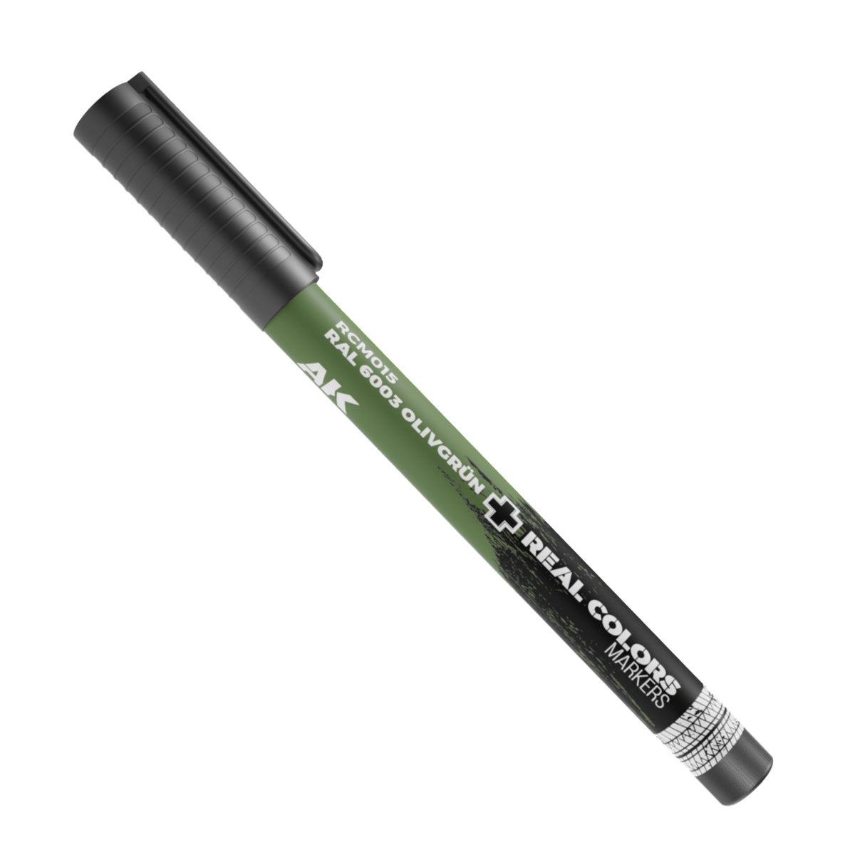 RAL 6003 Olivgrün RCM015 AK Interactive Real Colors Marker - klasyczna oliwkowa zieleń marker akrylowy do pojazdów wojskowych - AK Interactive
