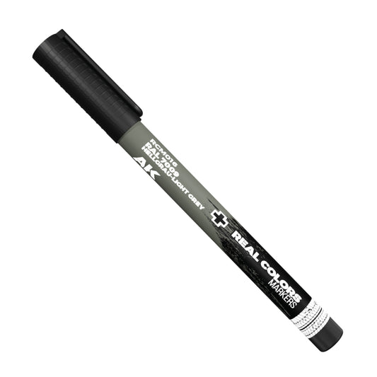 RAL 7009 Hellgrau-Light Grey RCM016 AK Interactive Real Colors Marker - chłodny zielonoszary marker akrylowy do modeli wojskowych - AK Interactive
