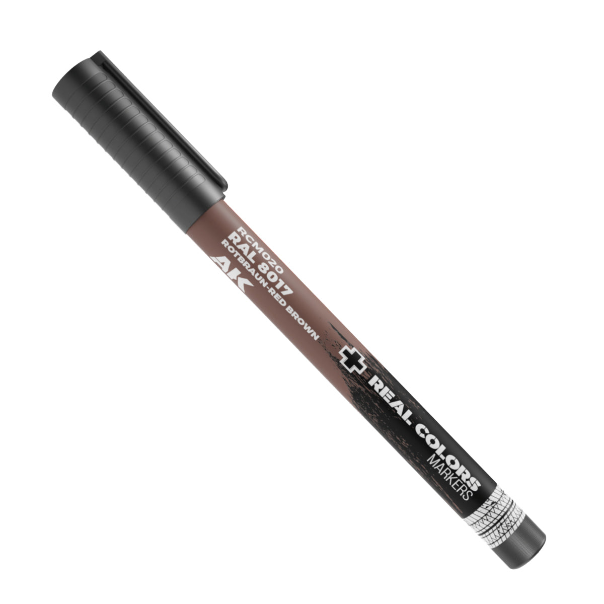 RAL 8017 Rotbraun-Red Brown RCM020 AK Interactive Real Colors Marker - ciemny czerwonobrązowy marker akrylowy do modeli i figurek - AK Interactive

