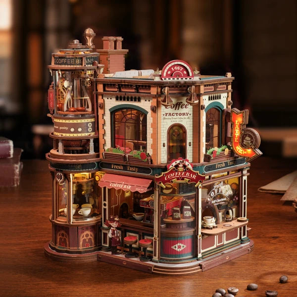 Fabryka Kawy Dream Coffee Factory ROKR EAB02 – wymiary modelu: 23,7 x 16,6 x 25 cm