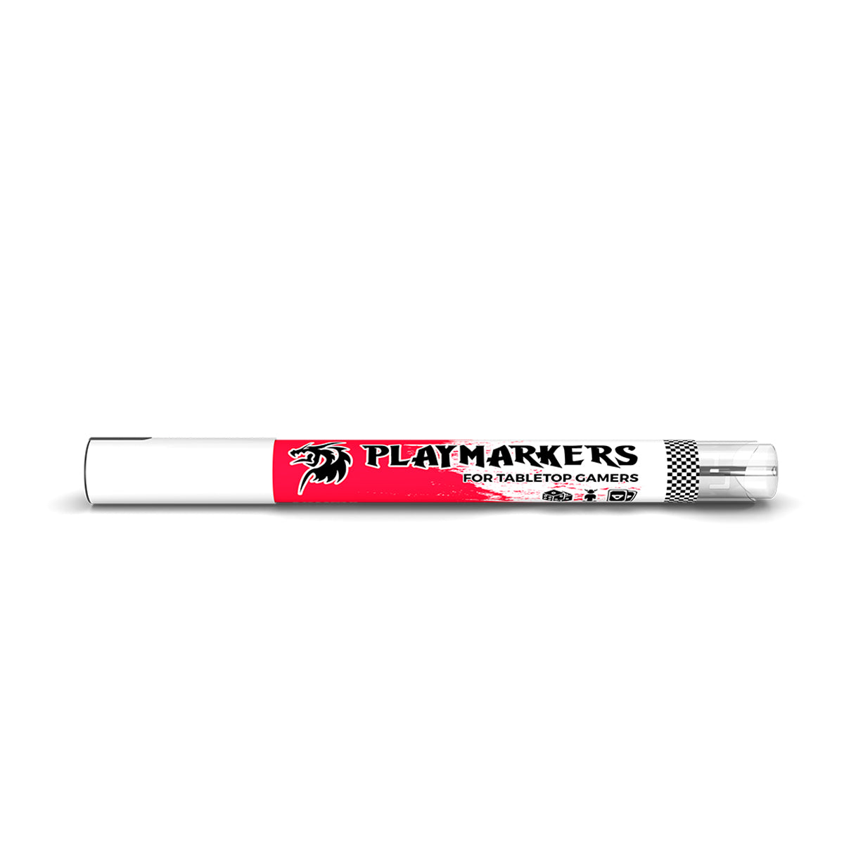 Red AKM018 AK Interactive Playmarker widok boczny - czerwony marker akrylowy Playmarkers for Tabletop Gamers - AK Interactive
