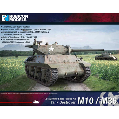 Rubicon Models M10 Wolverine M36 Jackson – pudełko zestawu 1/56 28mm Bolt Action