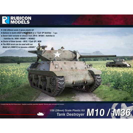 Rubicon Models M10 Wolverine M36 Jackson – pudełko zestawu 1/56 28mm Bolt Action