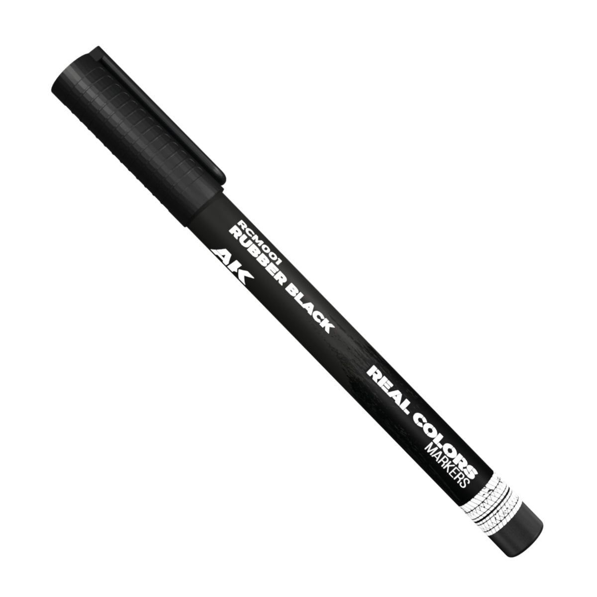 Rubber Black RCM001 AK Interactive Real Colors Marker - czarny marker akrylowy do opon i gumowych elementów modeli i figurek - AK Interactive
